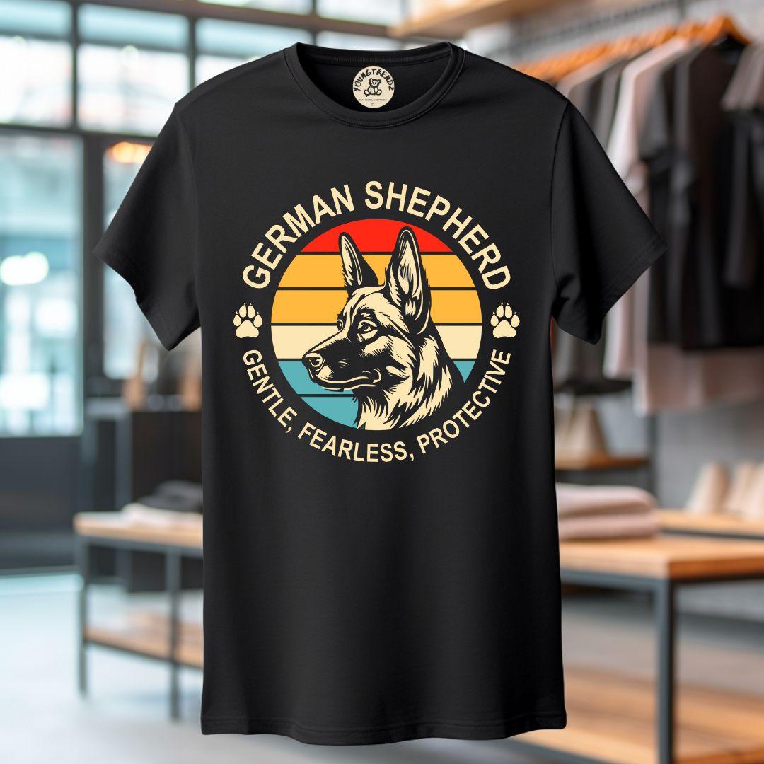 Cute German - German Shephered Printed T-shirt for Men & Women