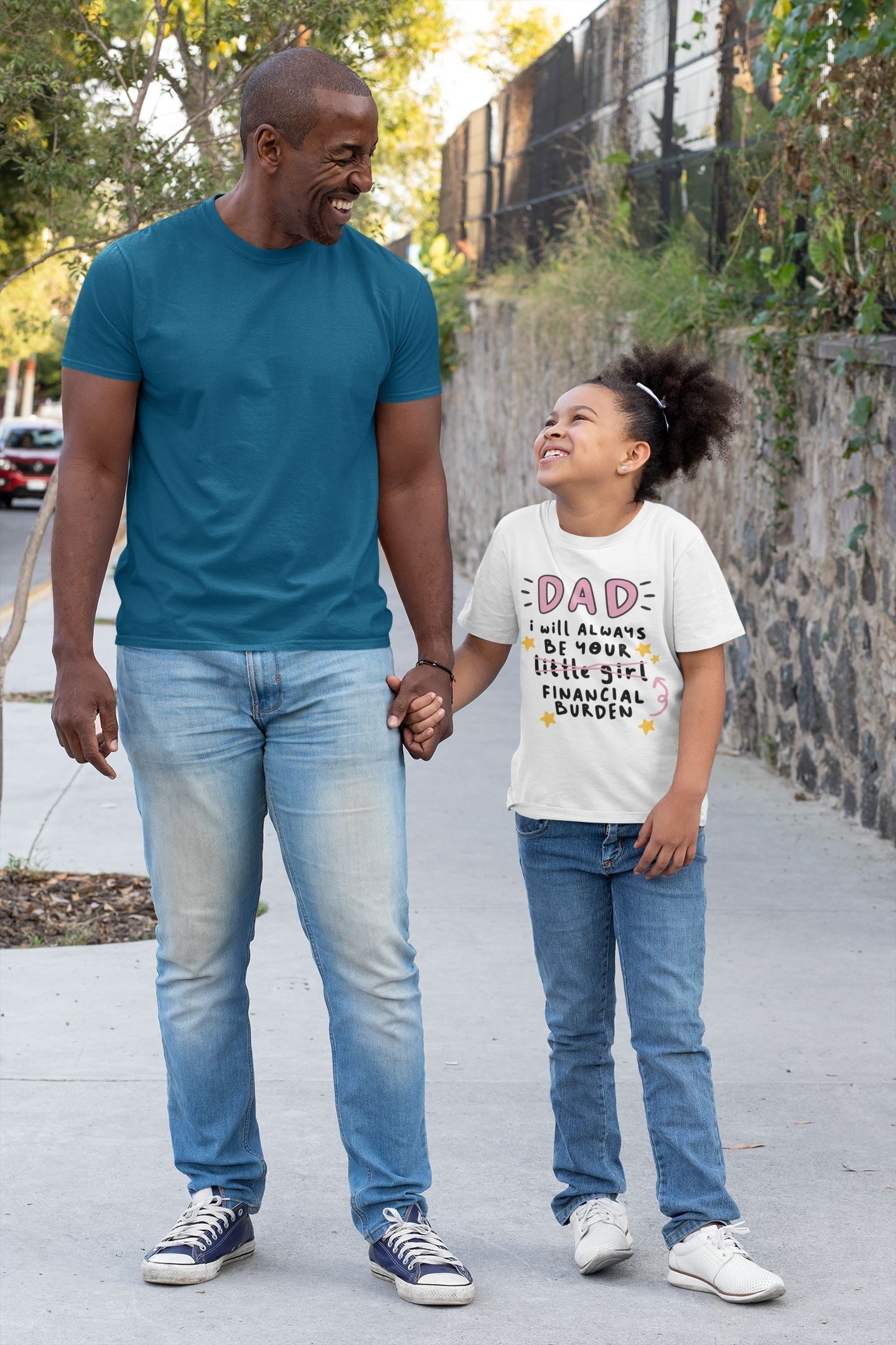 Daddy's Girl Financial Burden White Tshirt