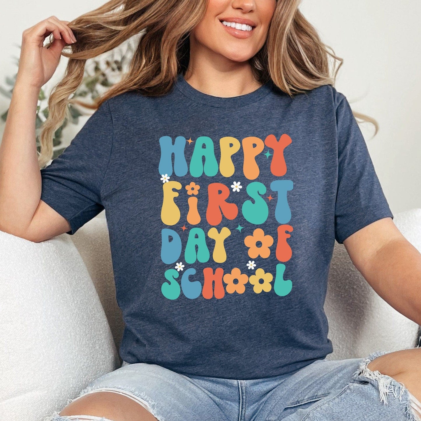 First Day of School Teacher Shirt, Back to School Teacher TShirt, 1st Day of School T-Shirt, Gift for Teacher