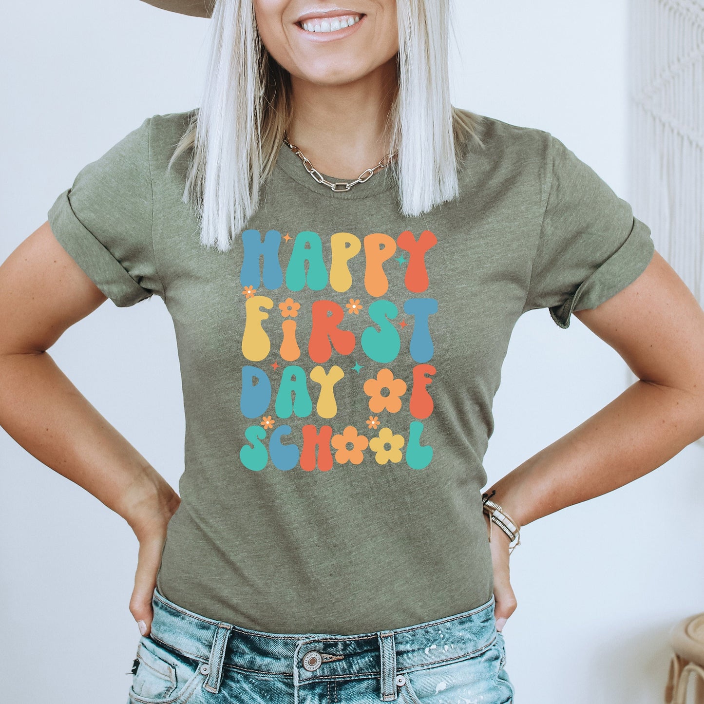 First Day of School Teacher Shirt, Back to School Teacher TShirt, 1st Day of School T-Shirt, Gift for Teacher