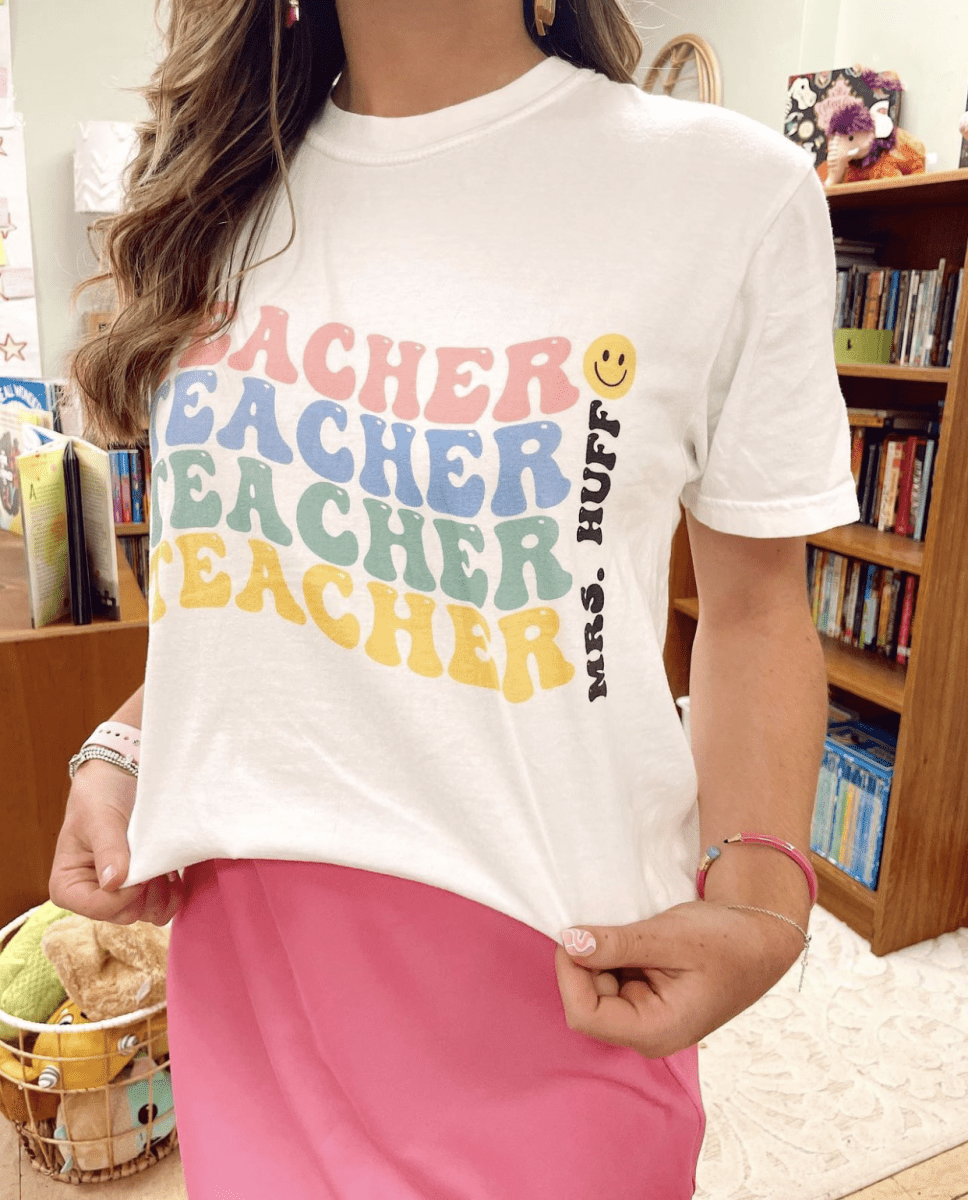 Make It Yours™ 'Retro Teacher' T-Shirt