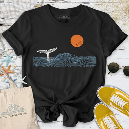 Whale Tail Sunset T-Shirt
