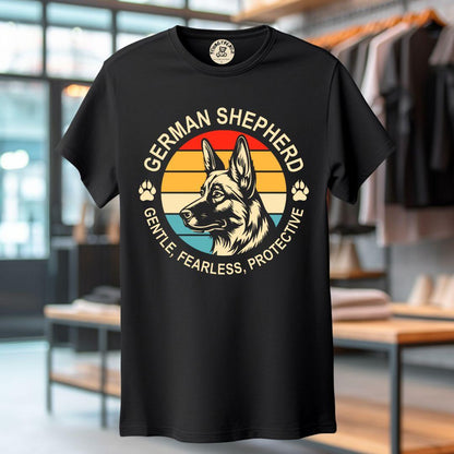 Cute German - German Shephered Printed T-shirt for Men & Women