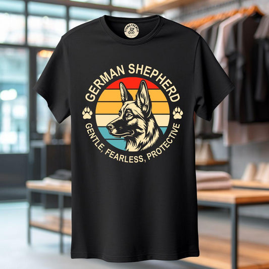 Cute German - German Shephered Printed T-shirt for Men & Women