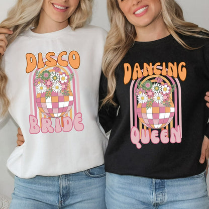Disco Bachelorette Sweatshirts, Brides Last Disco Crewneck, Groovy Hippie Bride, 70s Bachelorette, Dancing Queen