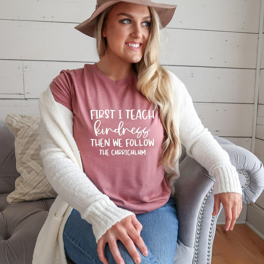 Kindness Teacher Shirt, Teacher Appreciation Gift, New Teacher TShirt, Teacher Shirts