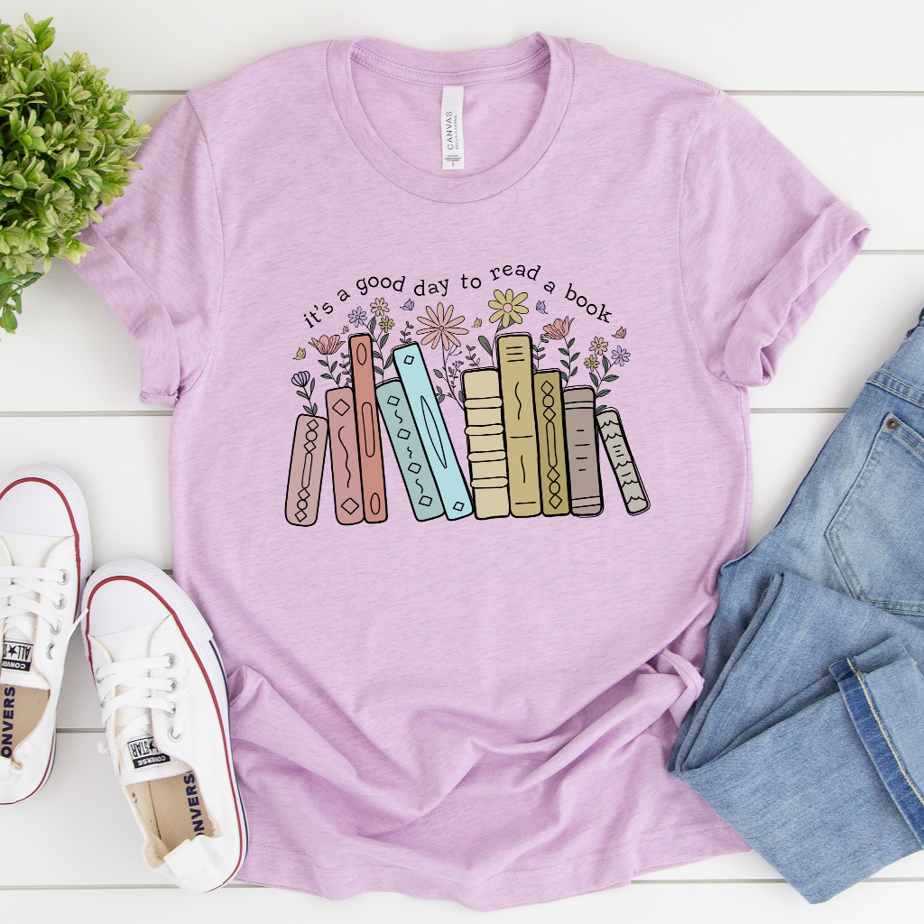 Its A Good Day To Read Shirt, Books TShirt, Book Lover Graphic Tee, Literary Bookish Shirt, Librarian or Teacher Gift