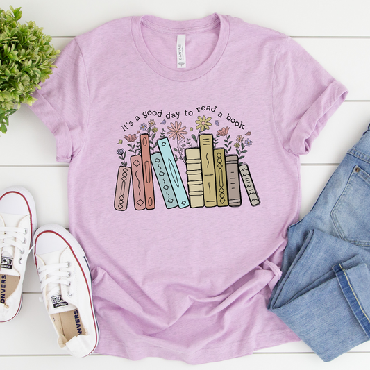 Its A Good Day To Read Shirt, Books TShirt, Book Lover Graphic Tee, Literary Bookish Shirt, Librarian or Teacher Gift