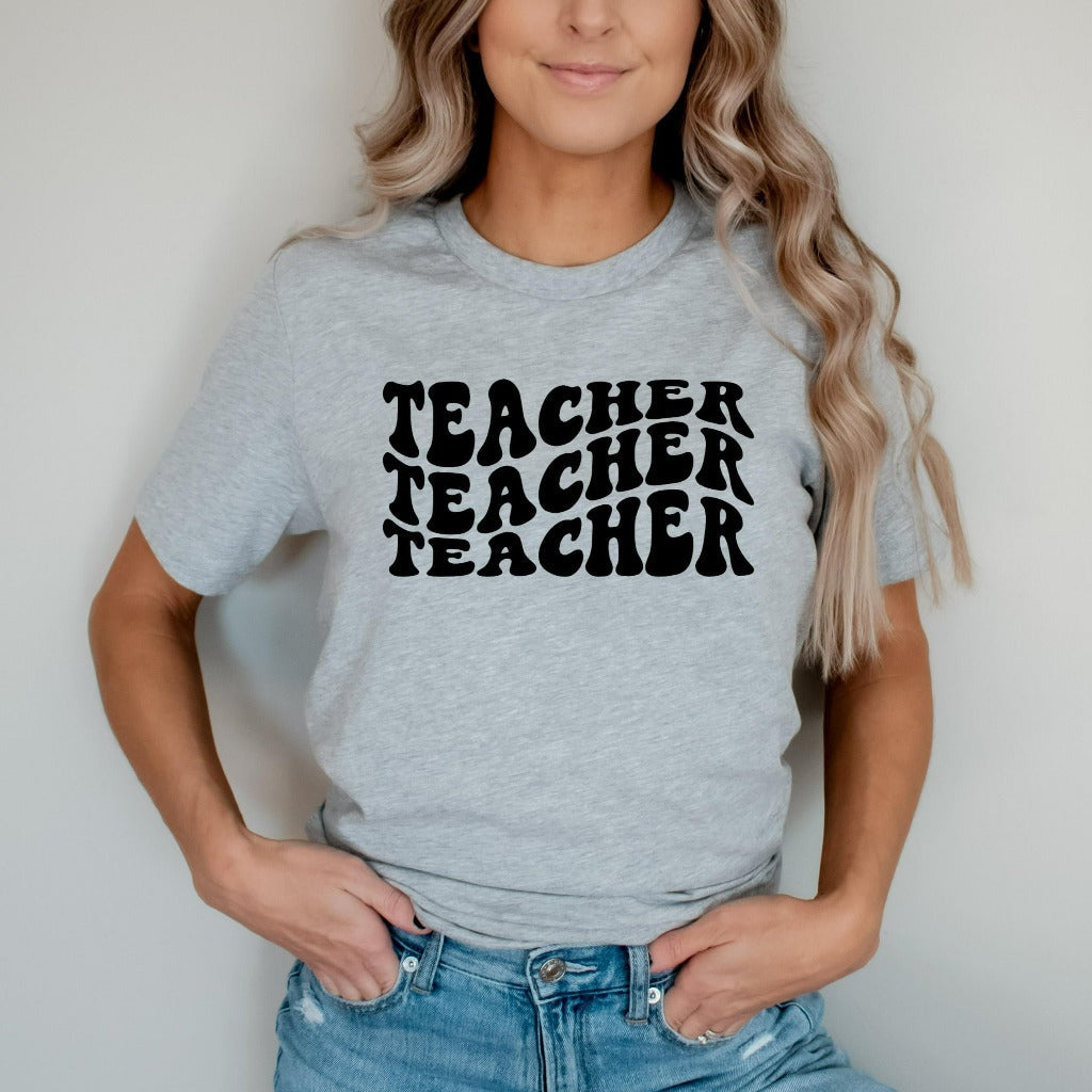 Retro Teacher Shirt, Back to School Gift, Teacher Appreciation, New Teacher TShirt, Teacher Graphic Tee