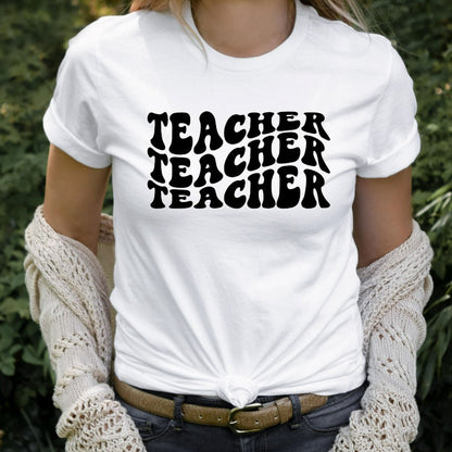 Retro Teacher Shirt, Back to School Gift, Teacher Appreciation, New Teacher TShirt, Teacher Graphic Tee