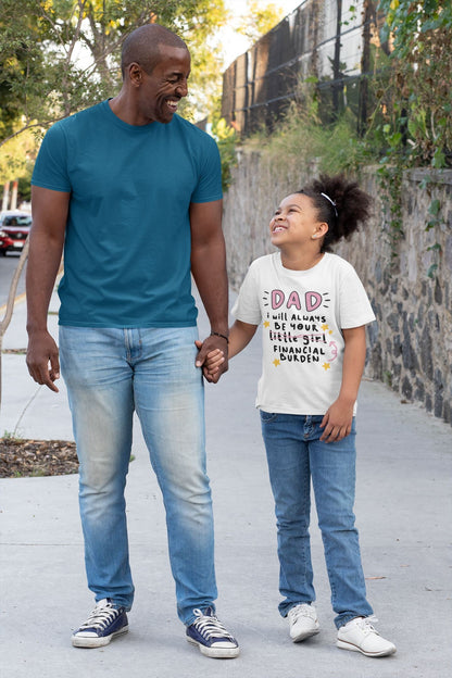 Daddy's Girl Financial Burden White Tshirt