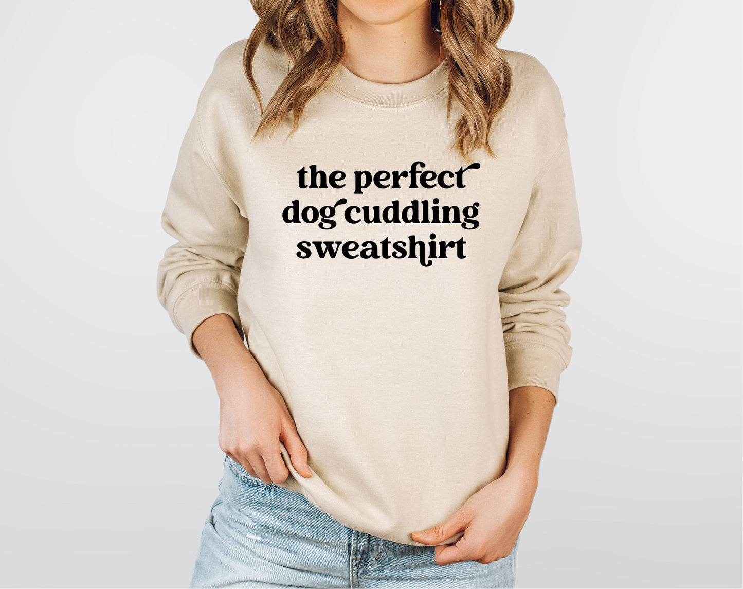 Dog Cuddling Sweatshirt