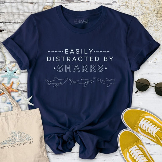 Easily Distracted By Sharks T-Shirt