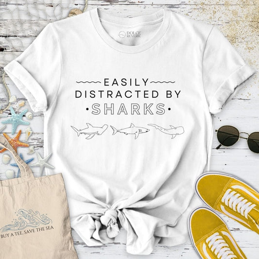 Easily Distracted By Sharks T-Shirt