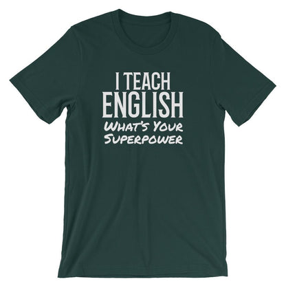 English Teacher Super Power Tee Shirt