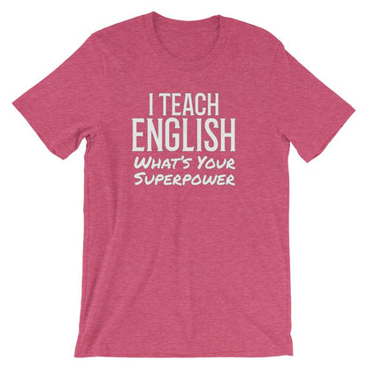 English Teacher Super Power Tee Shirt