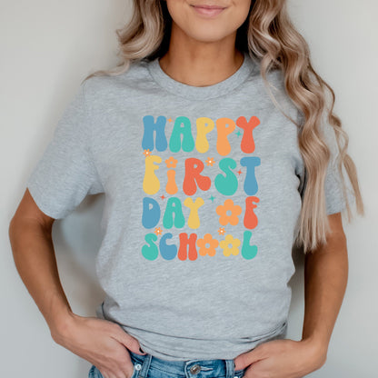 First Day of School Teacher Shirt, Back to School Teacher TShirt, 1st Day of School T-Shirt, Gift for Teacher