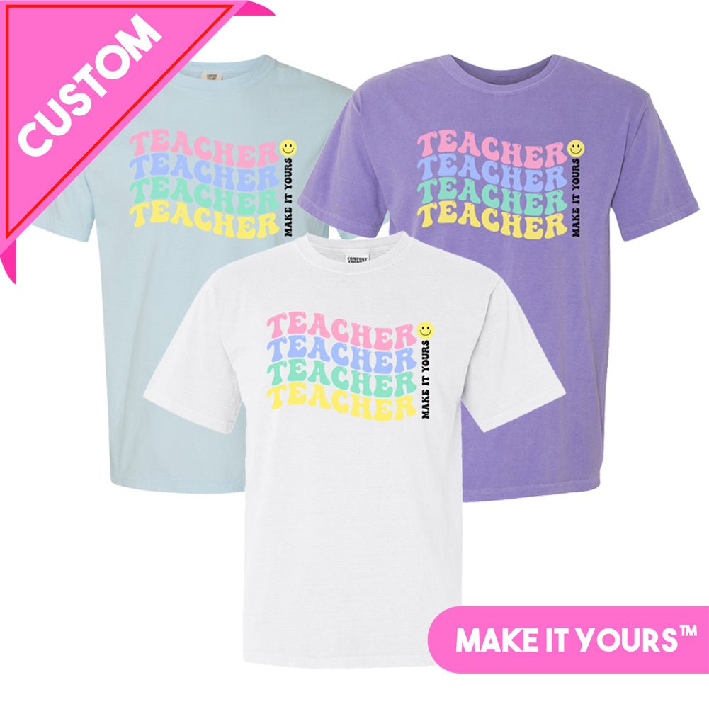 Make It Yours™ 'Retro Teacher' T-Shirt